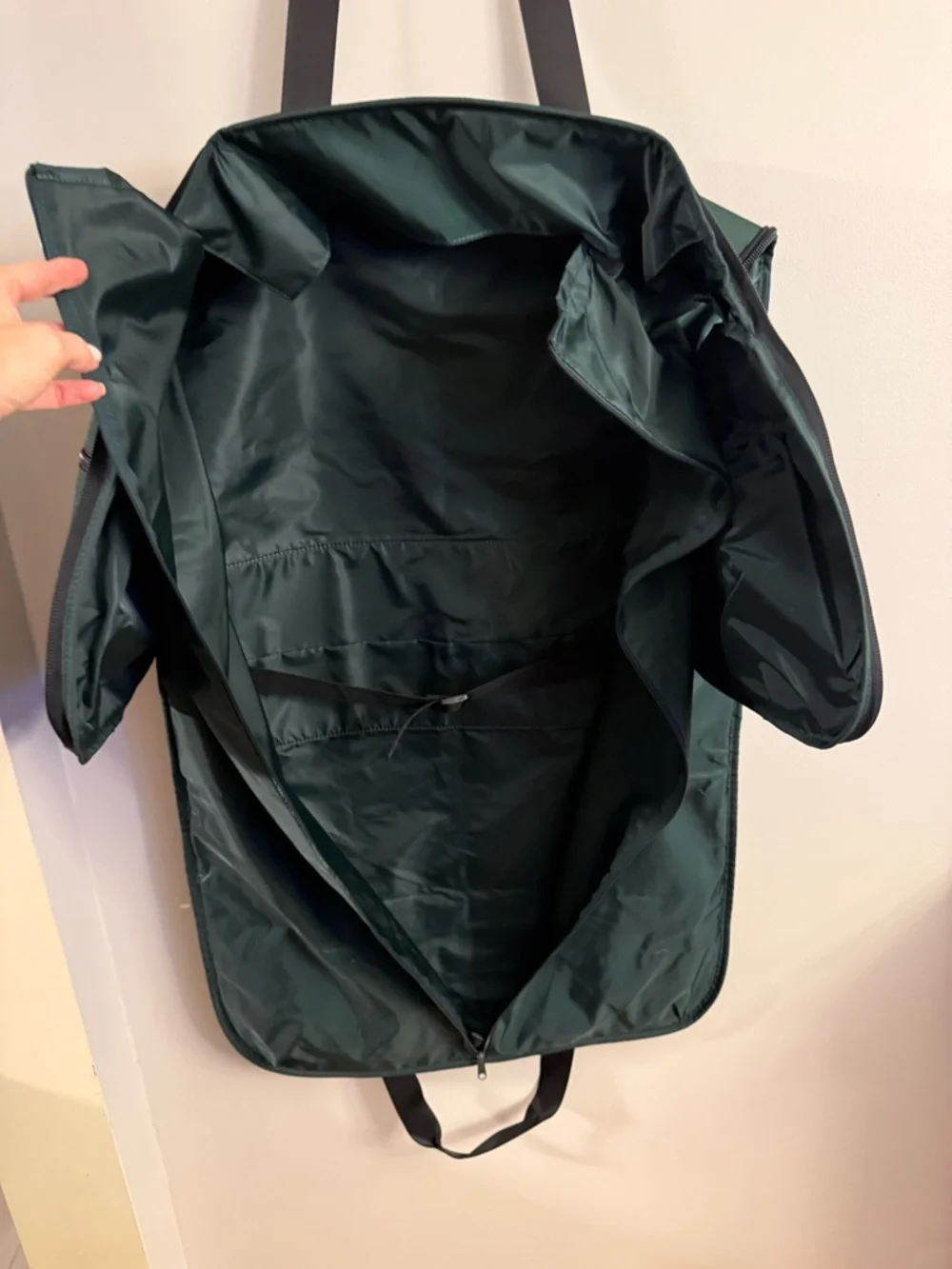 Halfday Green Garment Duffel Bag Convertible Travel Carry On Suit Bag Weekender